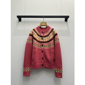 miumiu 미우미우 울 페어아일 니트 가디건 의류