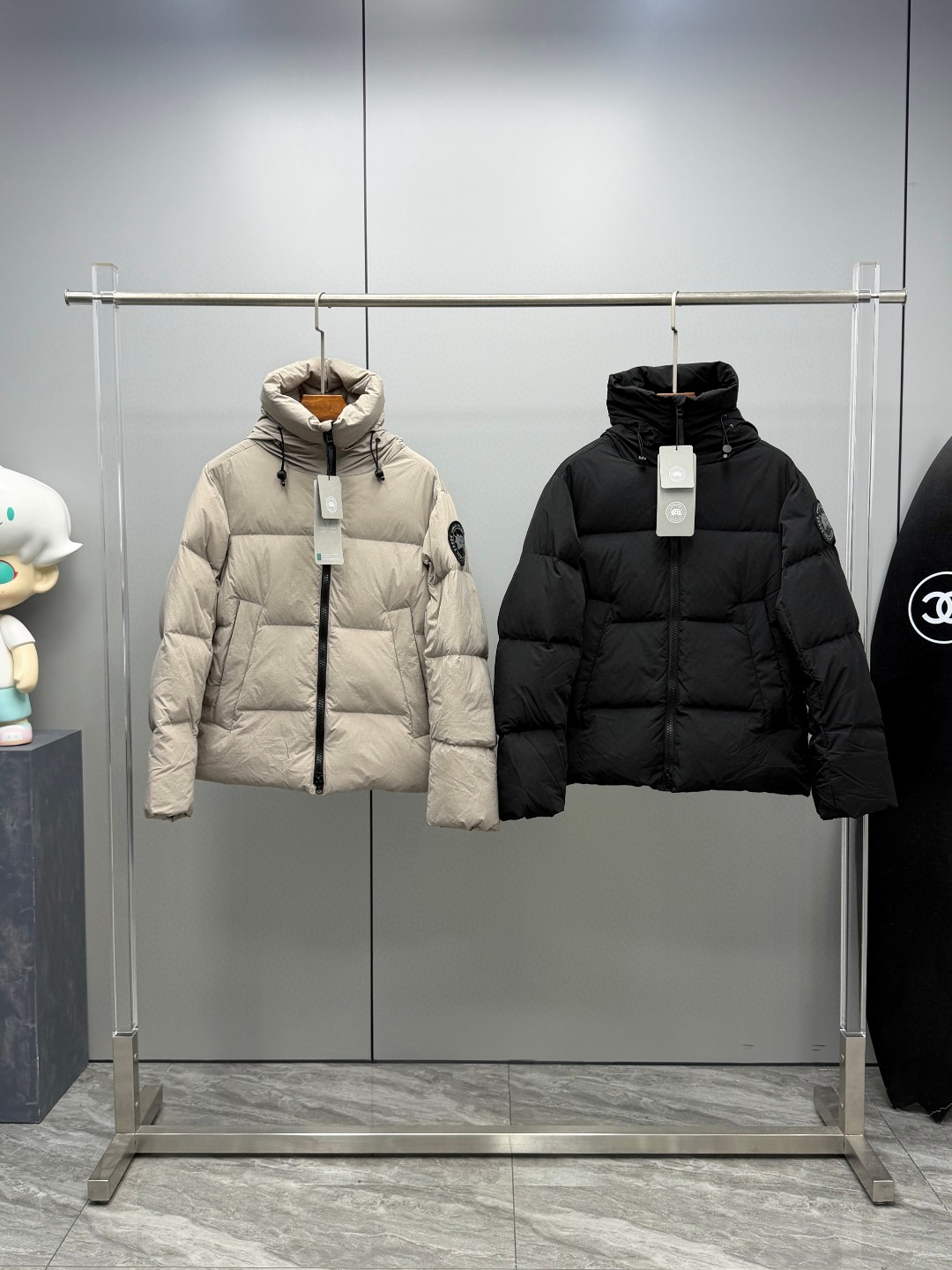 canada goose Crofton 캐나다구스 블랙라벨 후드 다운 점퍼 패딩 의류