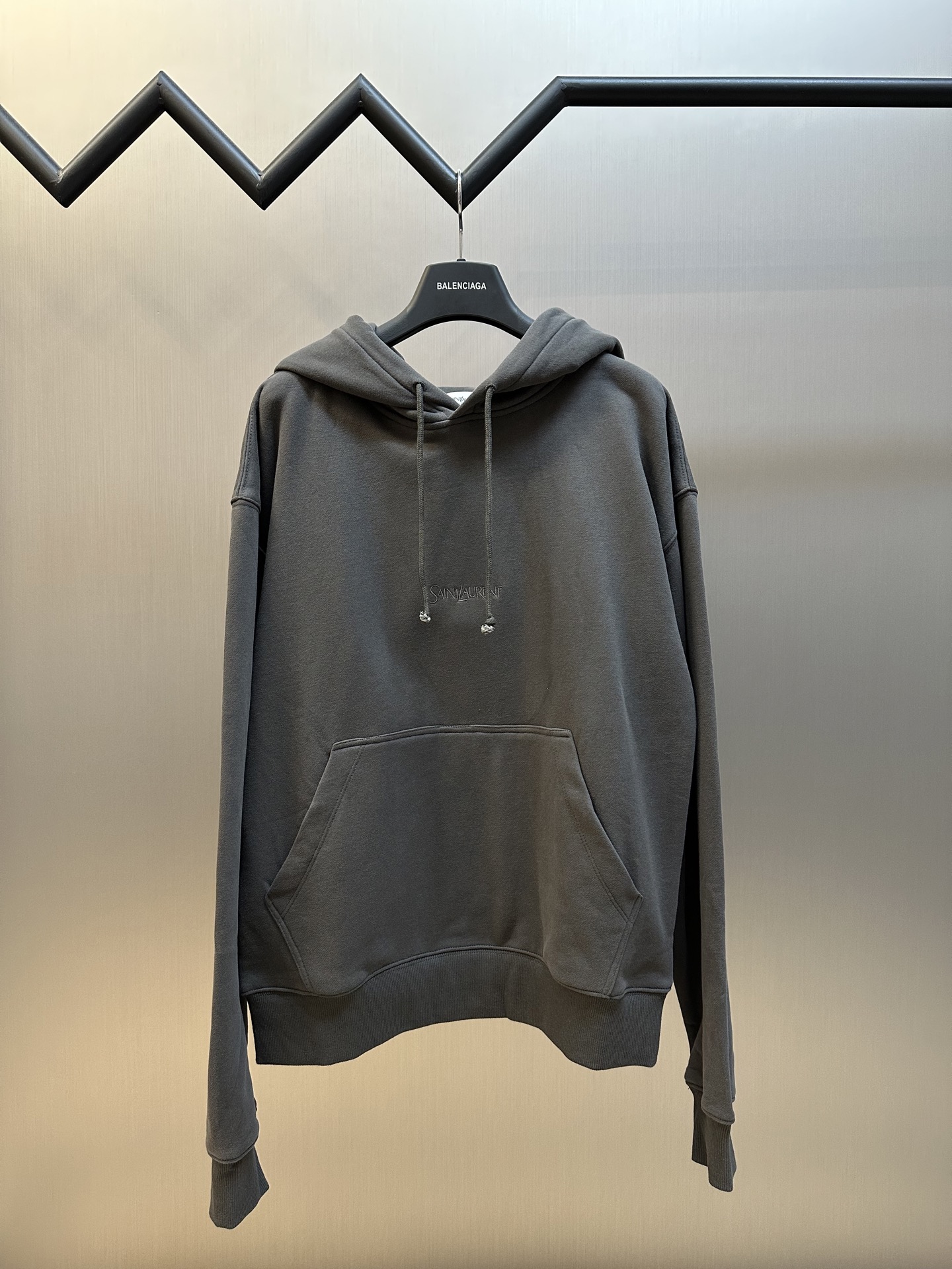 YSL 생로랑 SLP 로고 자수 후드티 의류