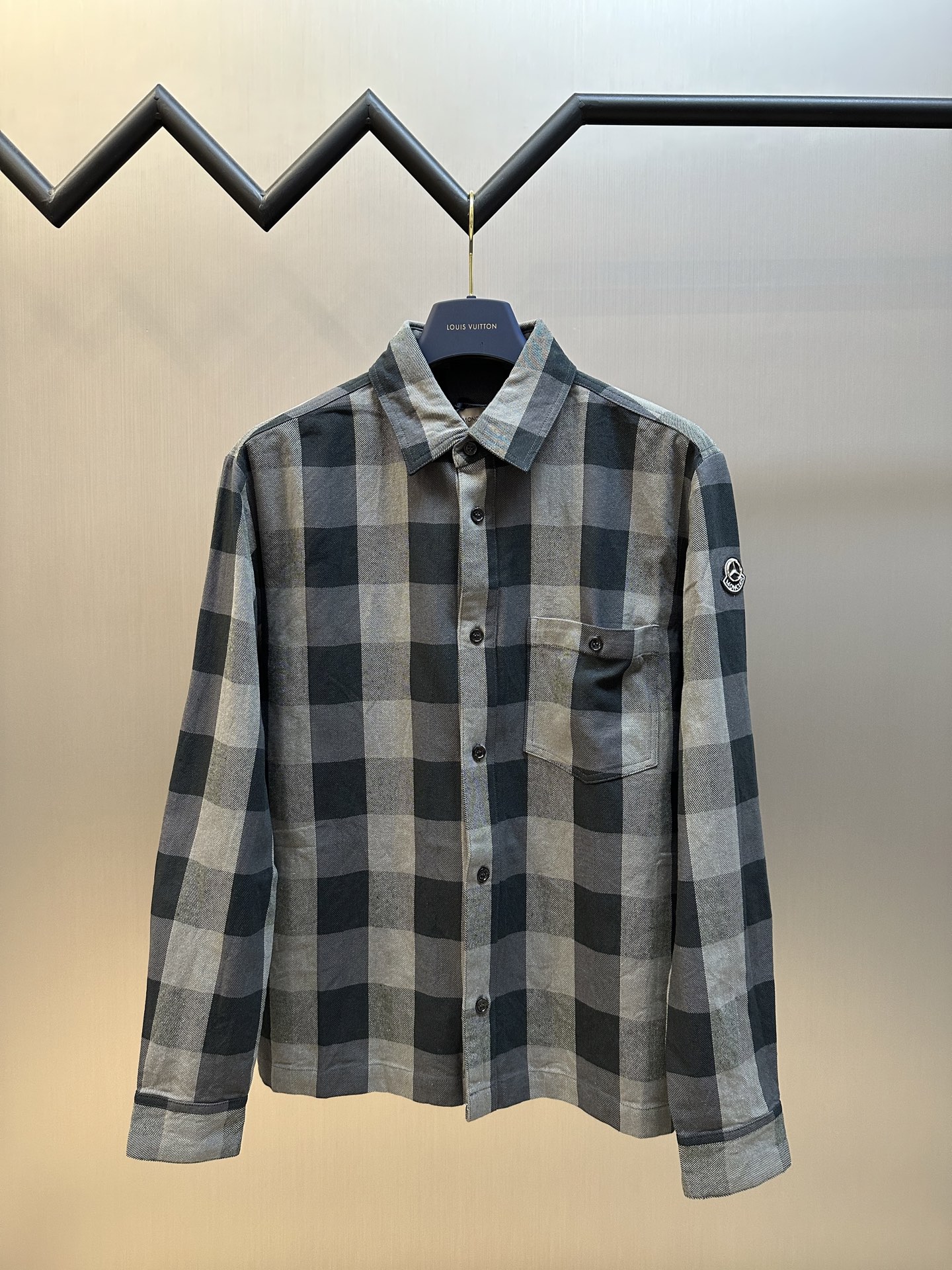 Moncler x Mercedes-Benz 몽클레어 몽클레어 체크 셔츠 의류