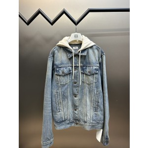 Celine 셀린느 알파벳 프린트 후드 데님 재킷 자켓 의류