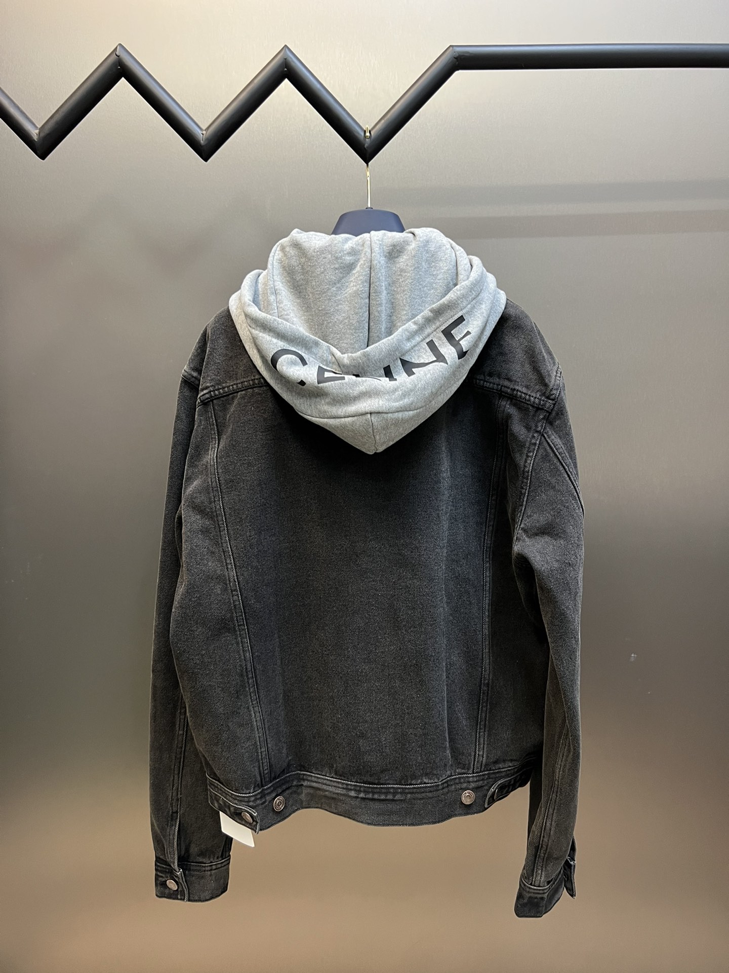 Celine 셀린느 알파벳 프린트 후드 데님 재킷 자켓 의류