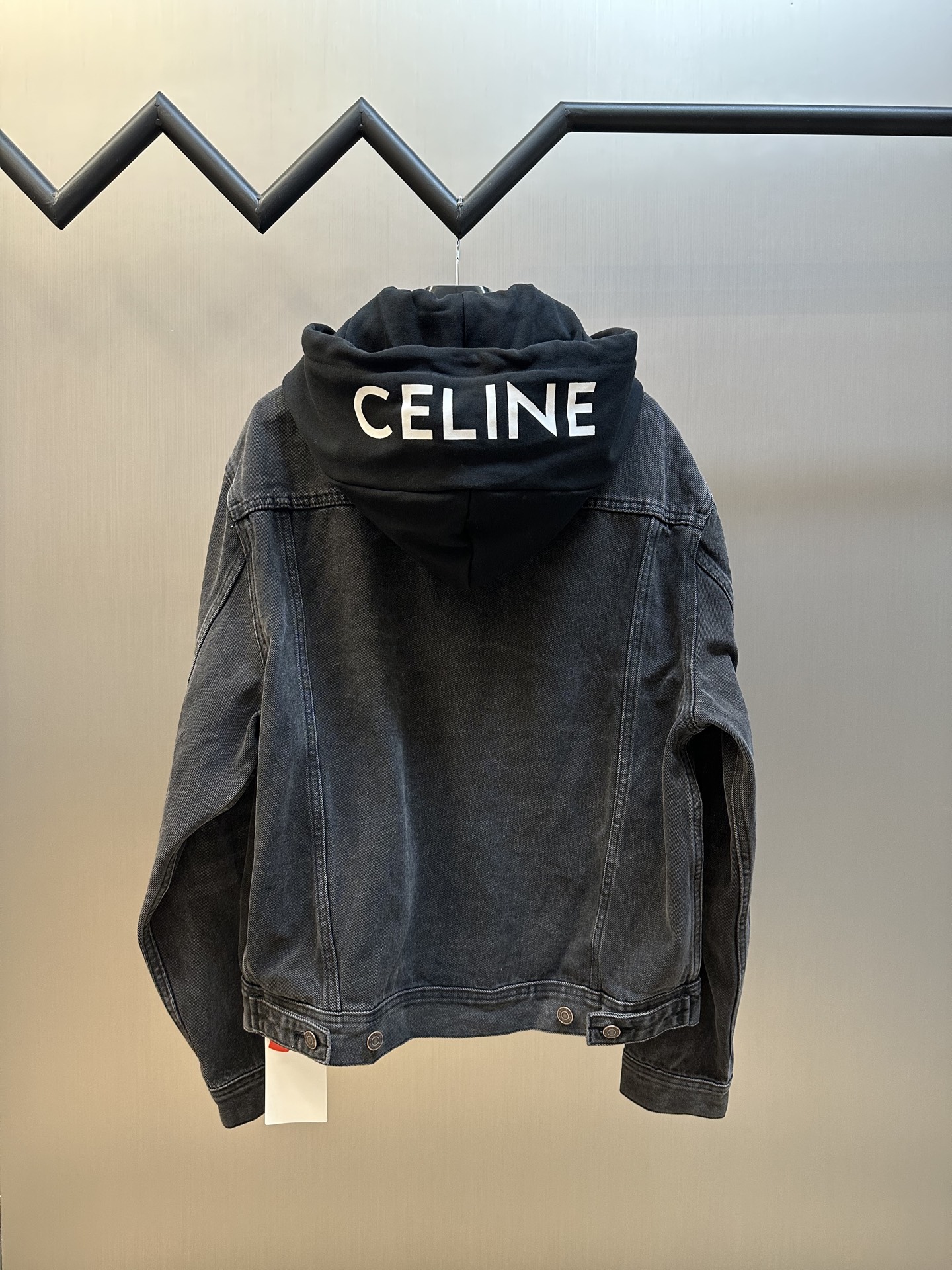 Celine 셀린느 알파벳 프린트 후드 데님 재킷 자켓 의류
