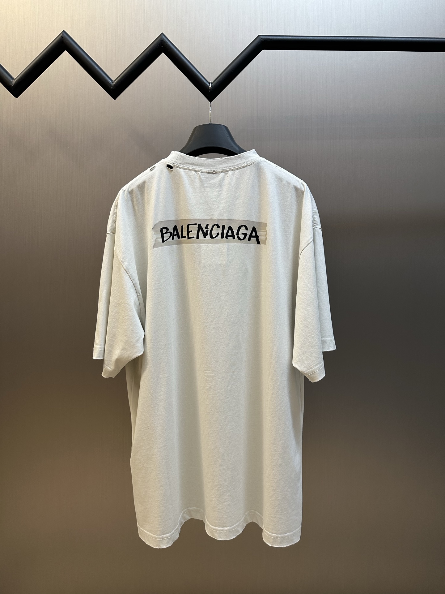 Balenciaga 발렌시아가 프린트 라운드넥 반팔 티셔츠 의류
