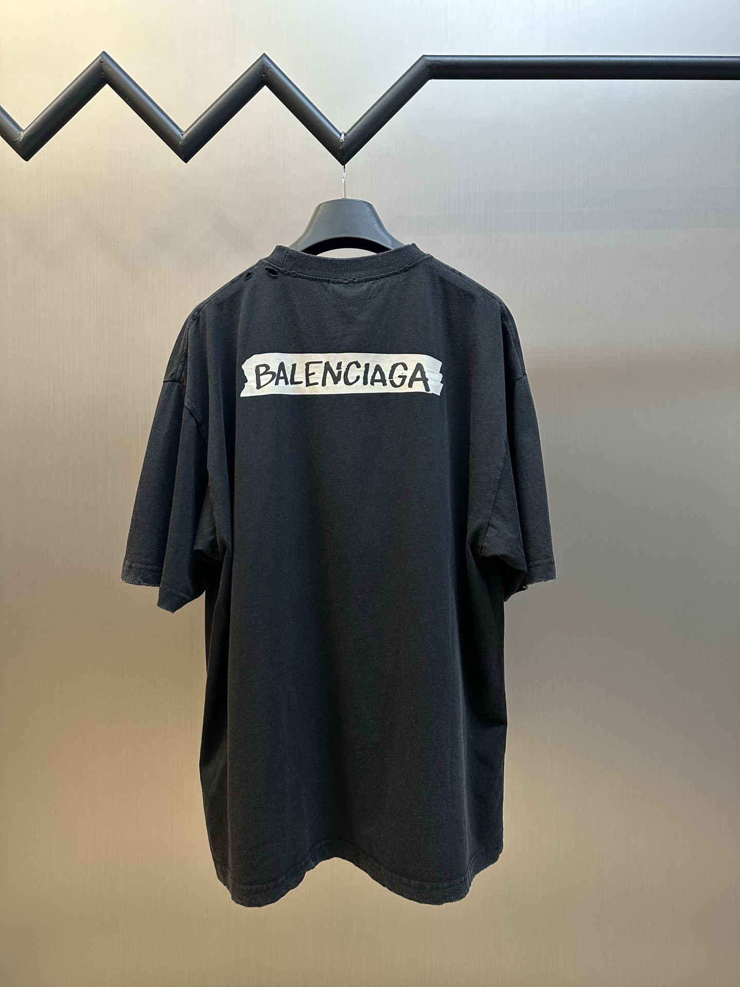 Balenciaga 발렌시아가 프린트 라운드넥 반팔 티셔츠 의류