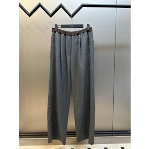 MIUMIU 미우미우 스트라이프 스트레이트 끈 팬츠 바지 의류