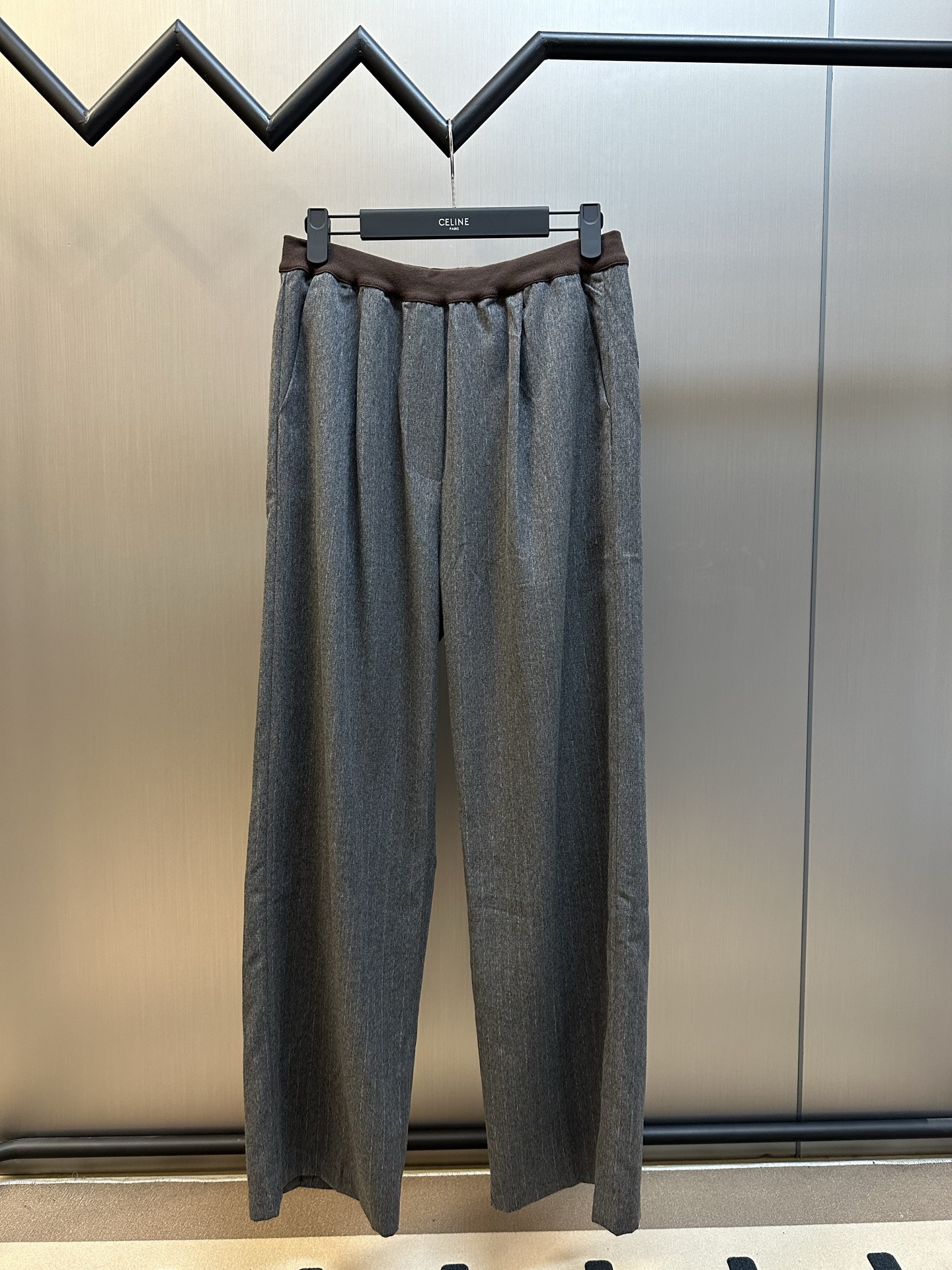 MIUMIU 미우미우 스트라이프 스트레이트 끈 팬츠 바지 의류