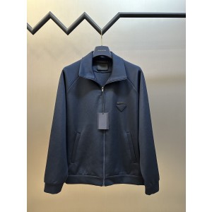 PRADA 프라다 직물 삼각 로고 집업 자켓 재킷 의류