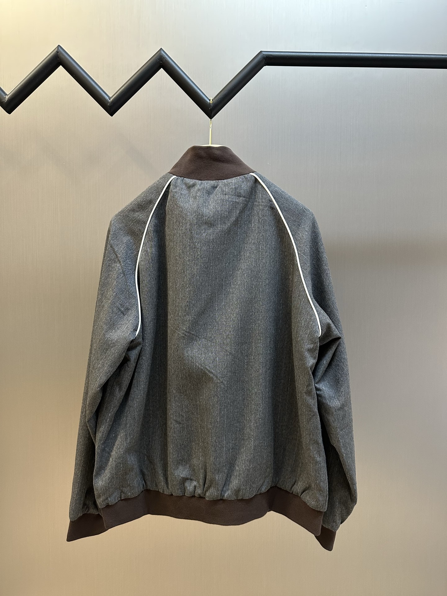 MIUMIU 미우미우 하이넥 스트라이프 집업 자켓 재킷 의류