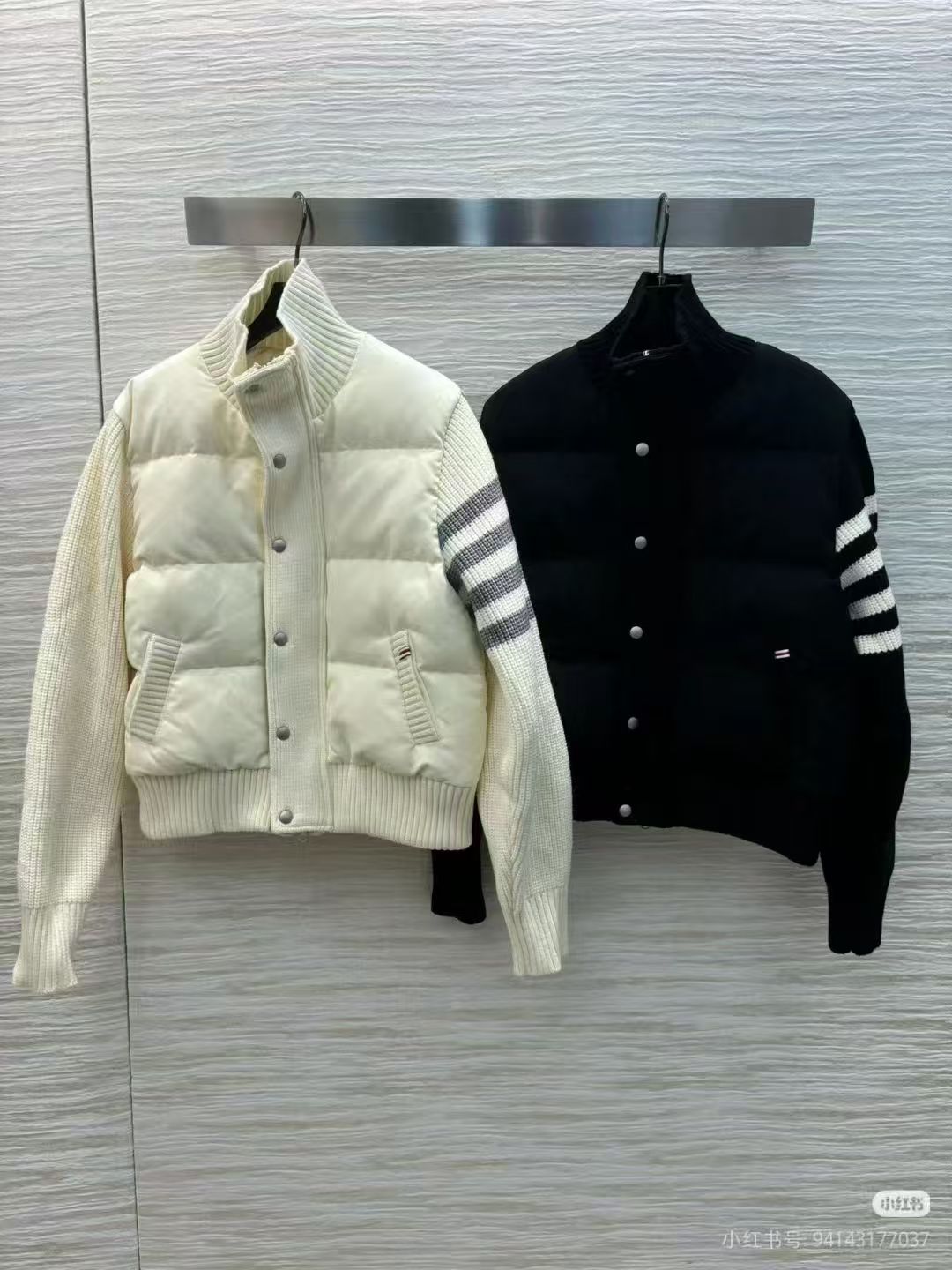 THOM BROWN TB 톰브라운 패치워크 다운 자켓 점퍼 의류