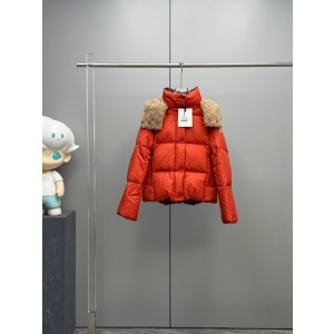 MONCLER Castelnou 몽클레어 몽클레르 배색 테디 후드 숏 패딩 점퍼 의류