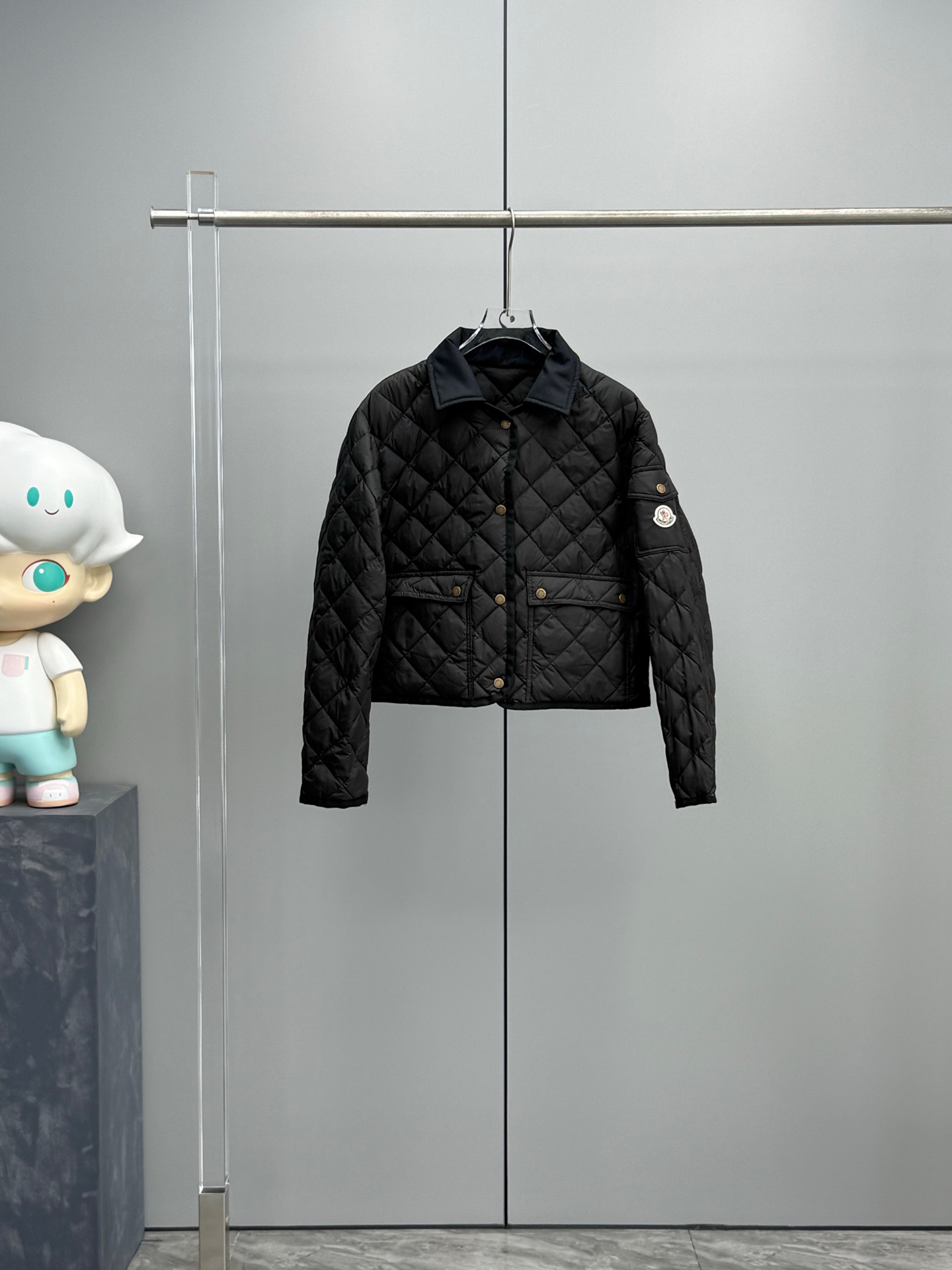 Moncler Chitre 몽클레어 몽클레르 여성 셔츠형 다이아몬드 퀼팅 패딩 점퍼 의류