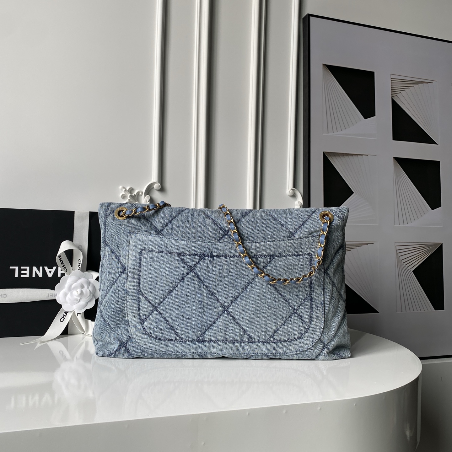 Chanel 25K 샤넬 숄더백 쇼핑백 AS5727 (데님) 가방