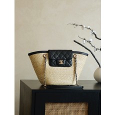 Chanel 26C 위빙 샤넬 쇼핑백 숄더백 가방 (라지)