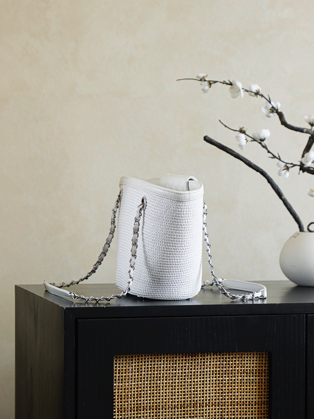 Chanel 26C 위빙 샤넬 쇼핑백 숄더백 가방 (라지)