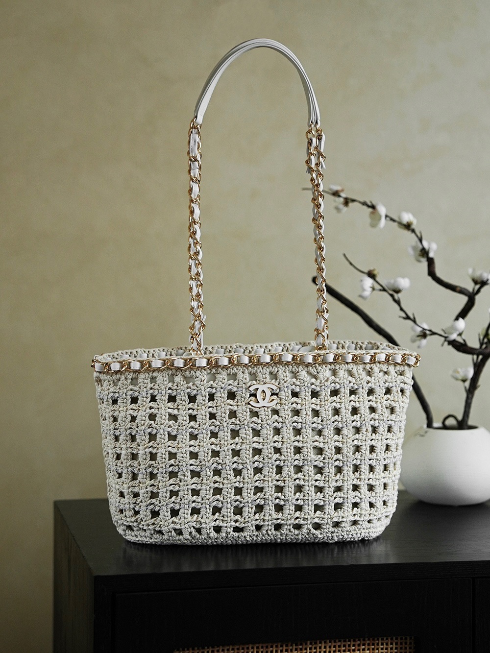 Chanel 샤넬 25C 얼리 스프링 핸드메이드 바스켓백 숄더백 가방