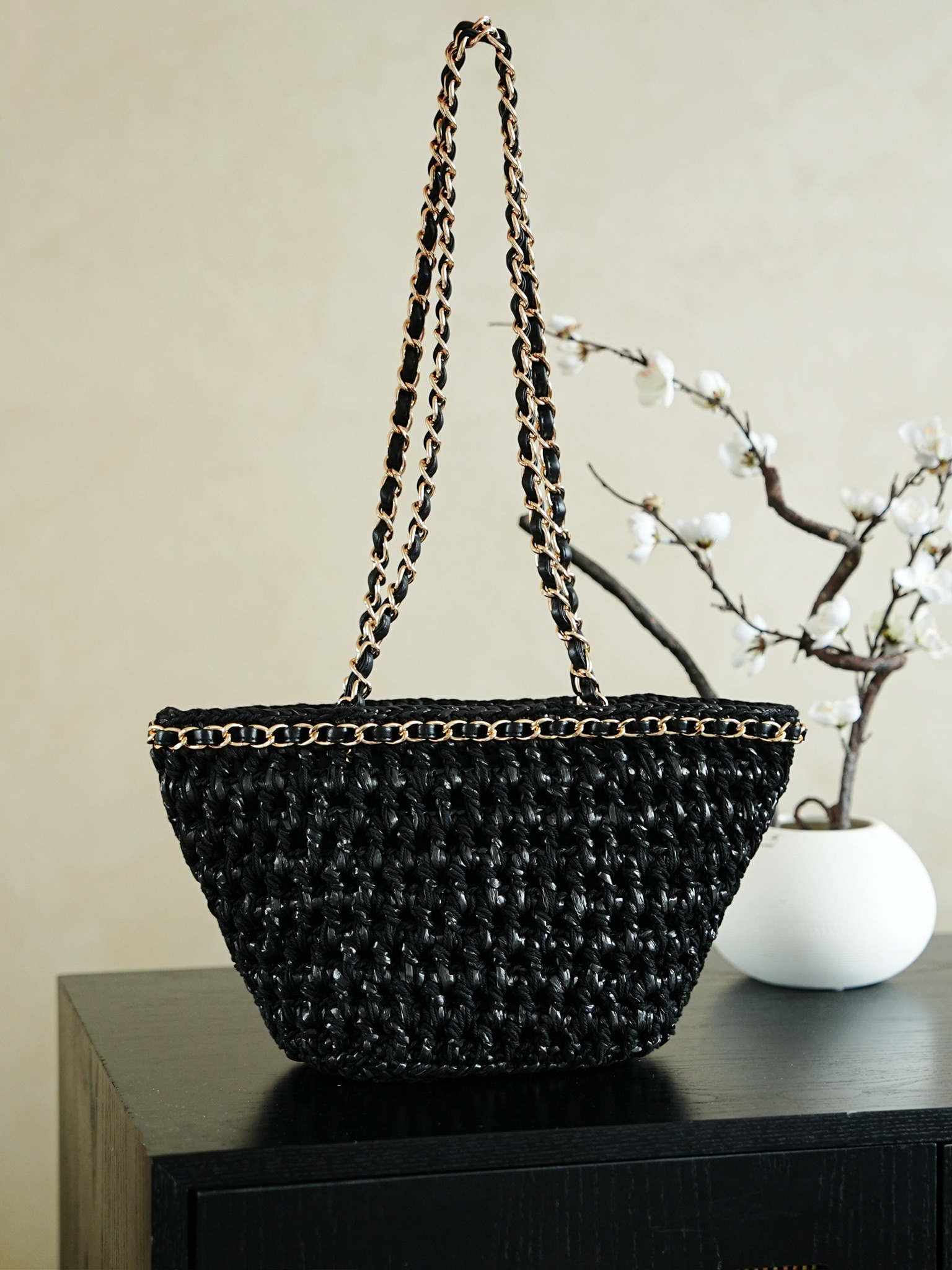 Chanel샤넬 22P 바스켓 라피아백 숄더백 가방