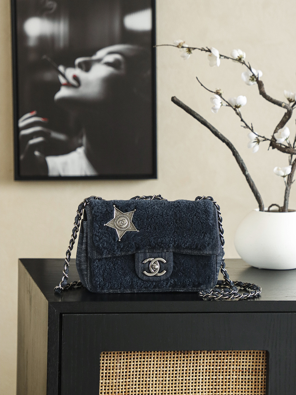 Chanel vintage 샤넬 빈티지 달라스 한정판 CF 미니 숄더백 가방