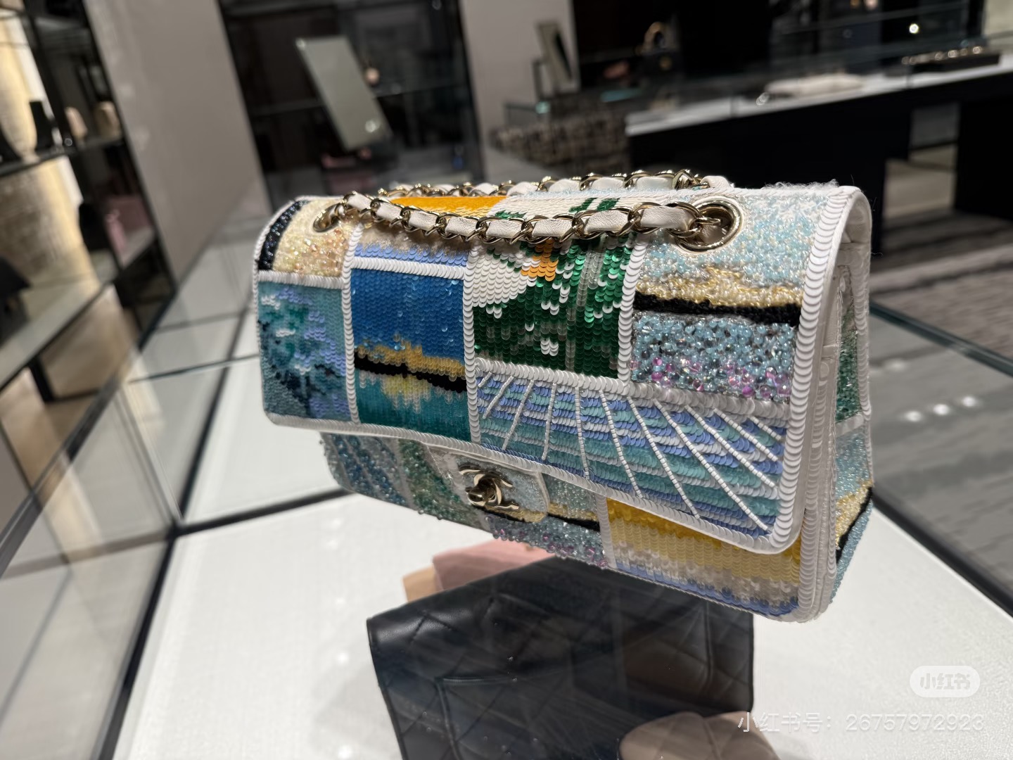 Chanel 샤넬 25C 리조트 컬렉션 시퀸(스팽글) CF 숄더백 크로스백 가방