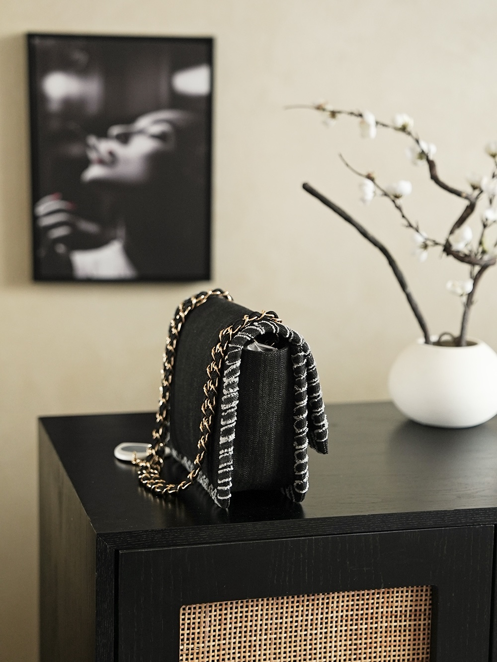 Chanel 샤넬 빈티지 데님 플랩백 숄더백 가방