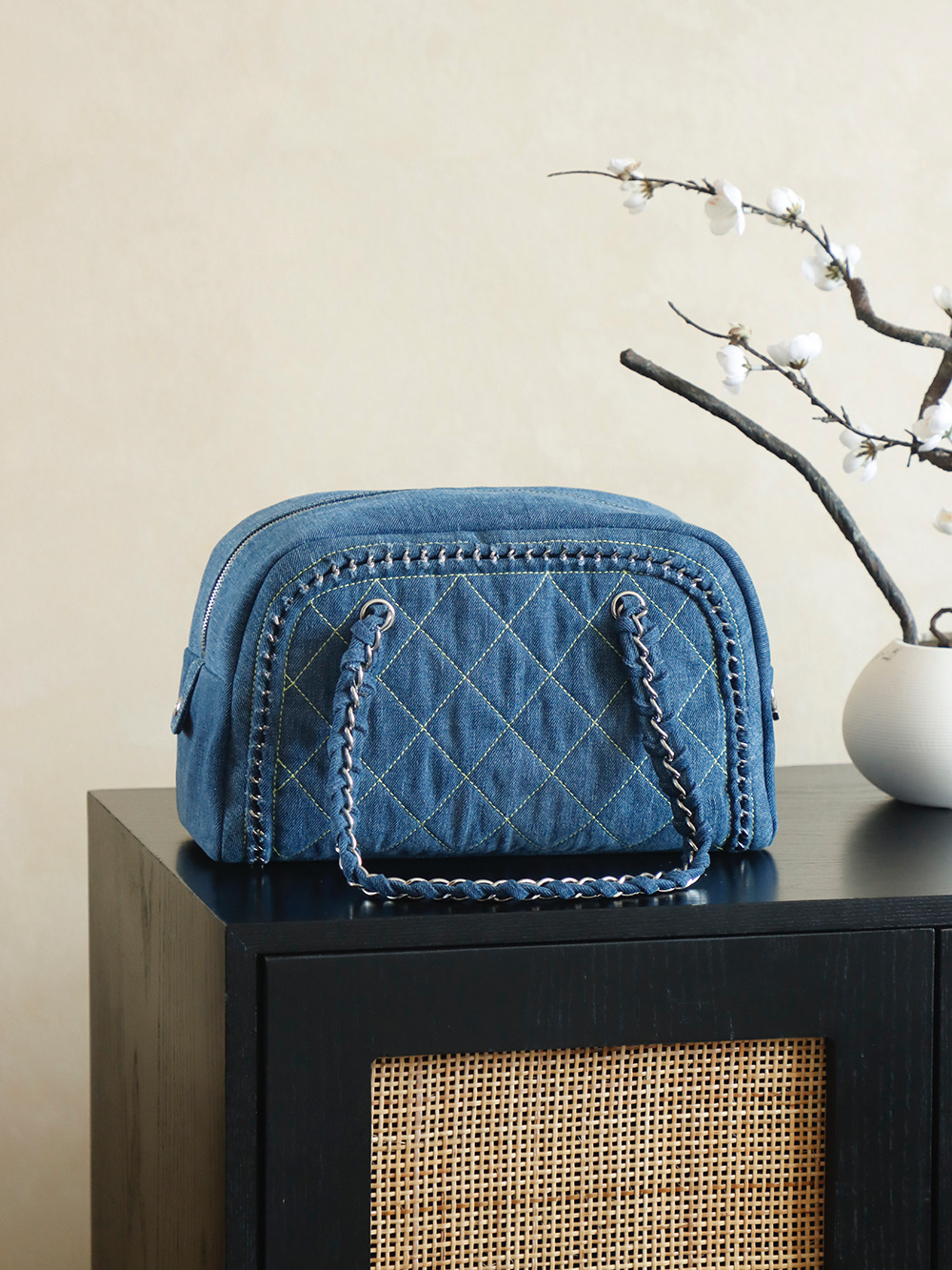 Chanel 샤넬 빈티지 데님 숄더백 토트백 가방