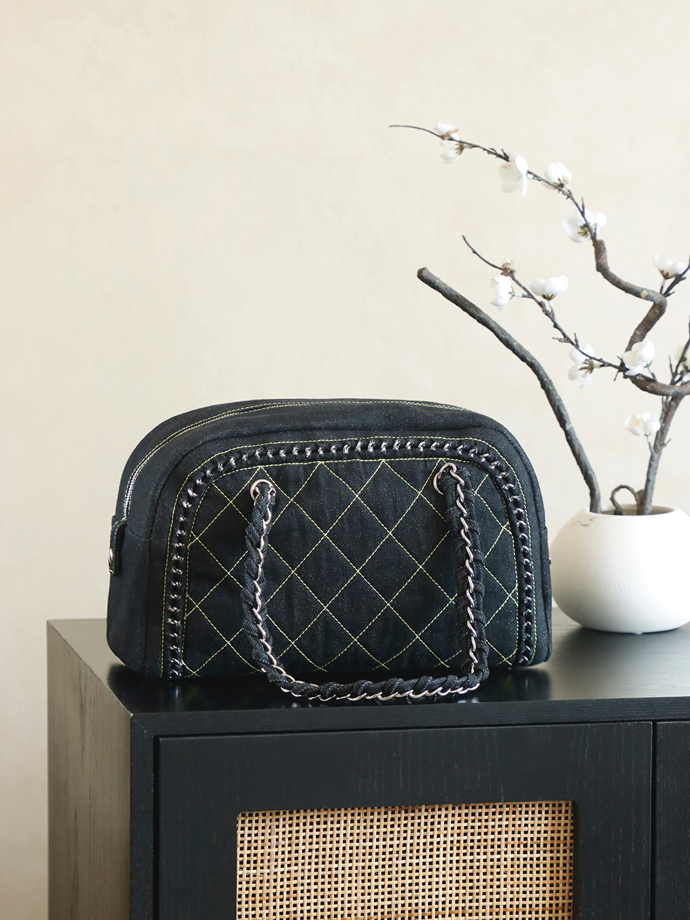 Chanel 샤넬 빈티지 데님 숄더백 토트백 가방