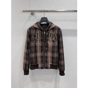 Louis Vuitton LV 루이비통 체크 후드 집업 아카데미 재킷 자켓 의류