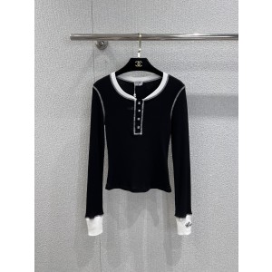 Chanel 25K 샤넬 빈티지 컬러 블록 롱슬리브 긴팔 니트 의류