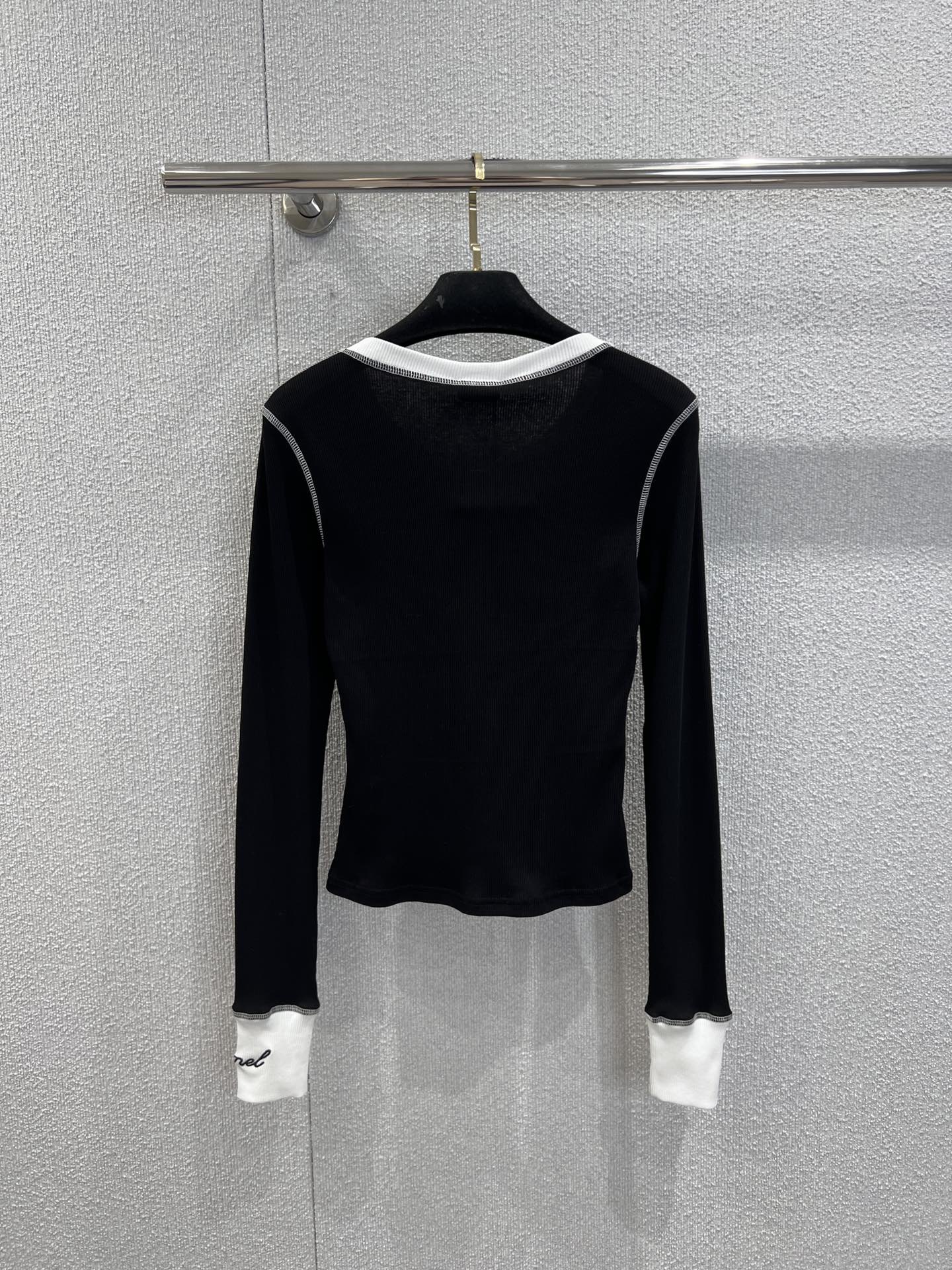 Chanel 25K 샤넬 빈티지 컬러 블록 롱슬리브 긴팔 니트 의류