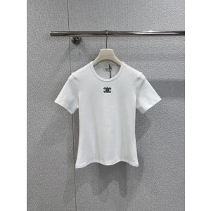 Celine 셀린느 얼리 스프링 신상 ‘Arc de Triomphe’ 자수 반팔 티셔츠 의류