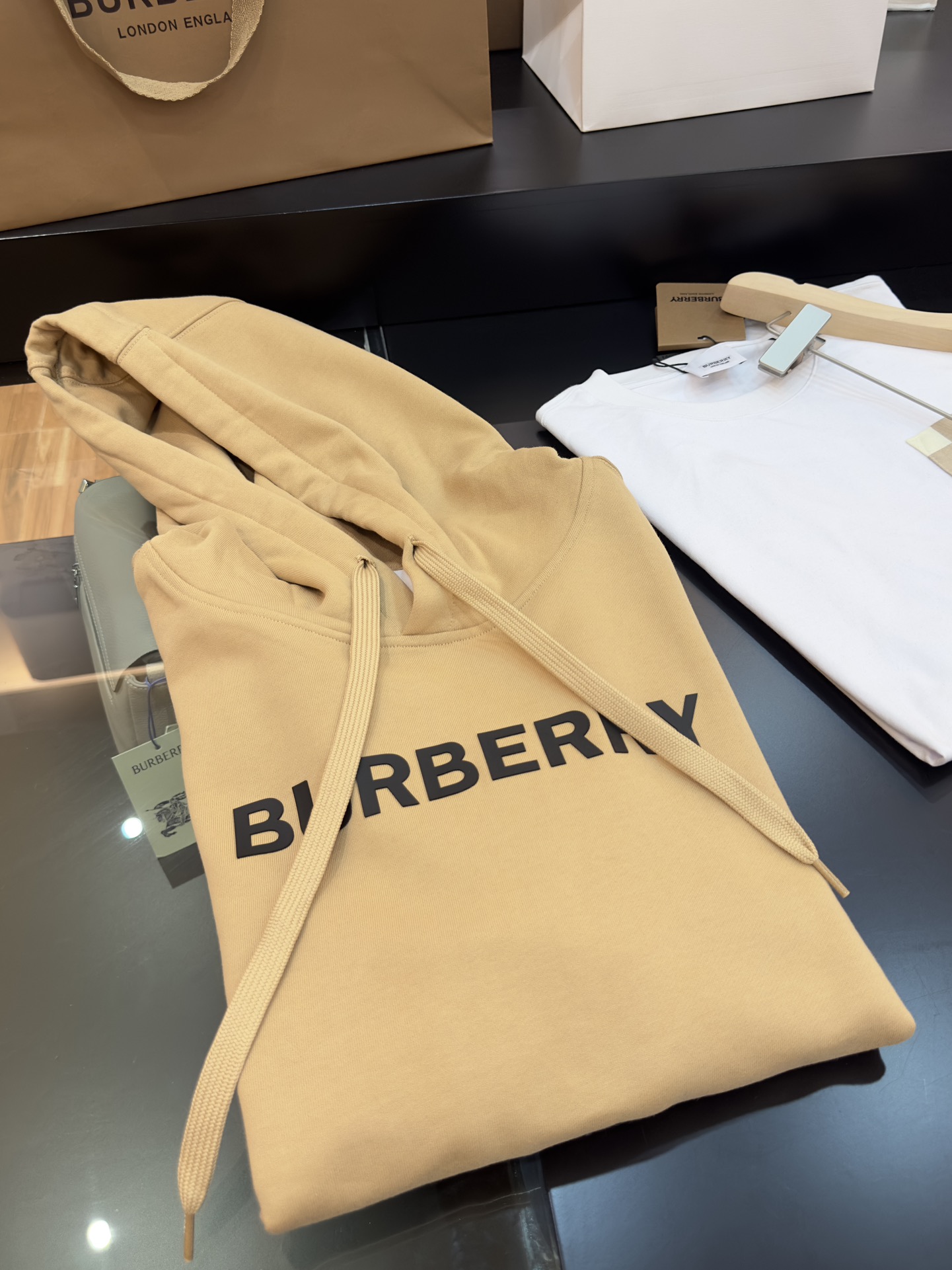 Burberry 버버리 남녀공용 로고 후드티 의류
