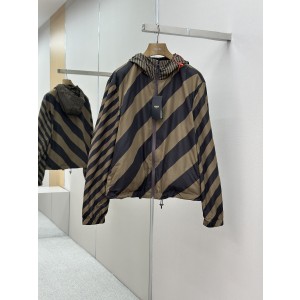 Fendi 펜디 클래식 양면 후드 집업 바람막이 자켓 재킷 의류