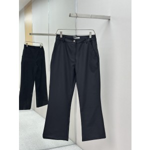 miumiu 미우미우 로고 자수 울 슬랙스 팬츠 바지 의류