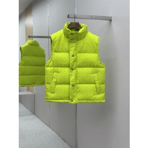 Chrome Hearts 크롬하츠 은장 로고 자카드 다운 베스트 패딩 조끼 의류