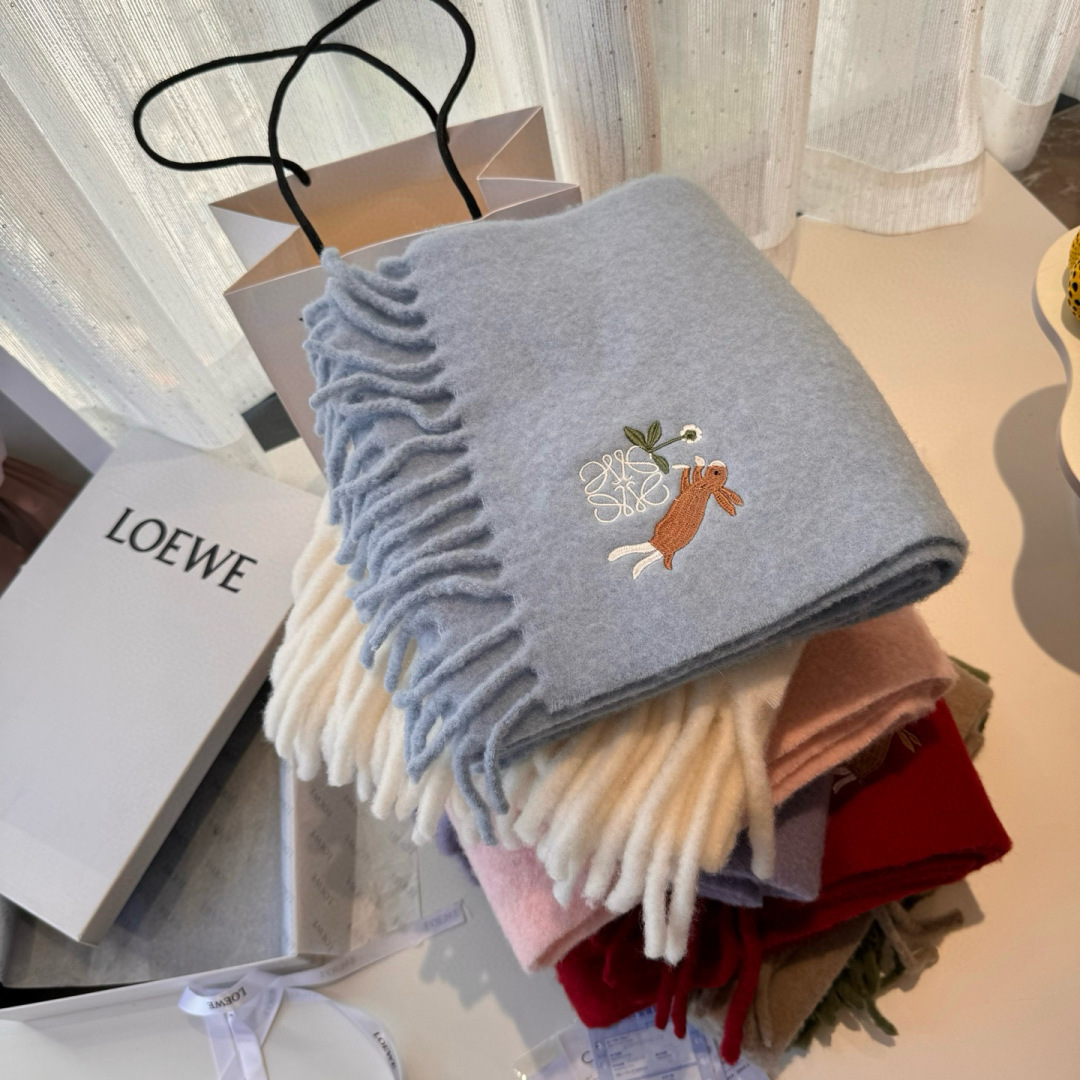 Loewe 로에베 마헤어 머플러 목도리 스카프