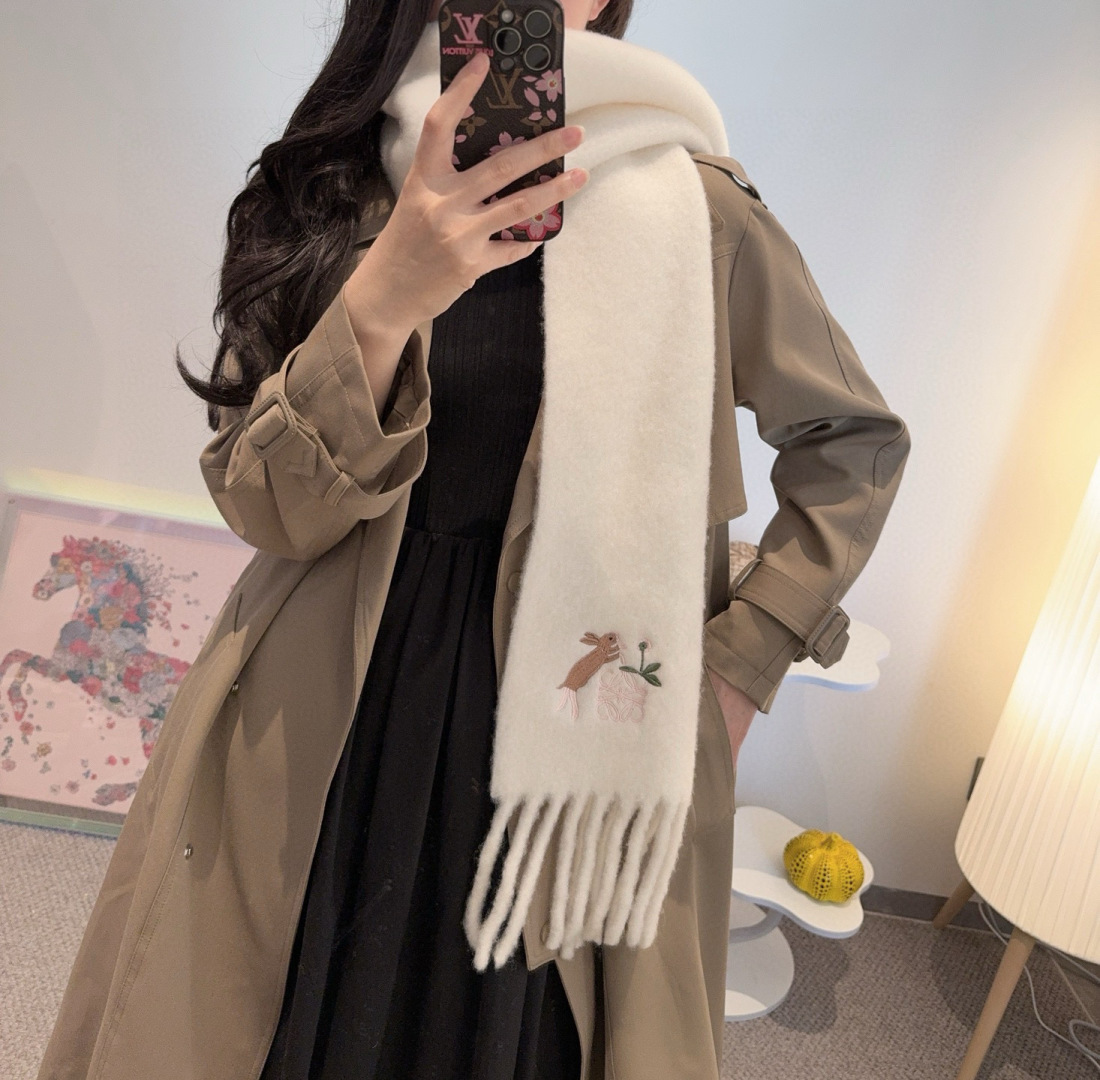 Loewe 로에베 마헤어 머플러 목도리 스카프