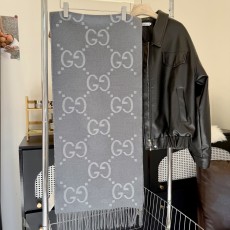 Gucci GG 구찌 로고 울·실크 머플러 목도리 스카프