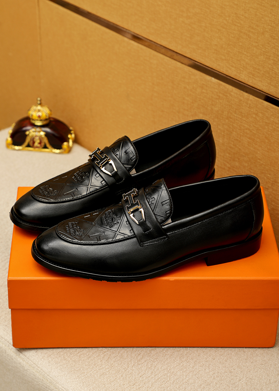 Hermes 에르메스 캐주얼 가죽 구두 신발