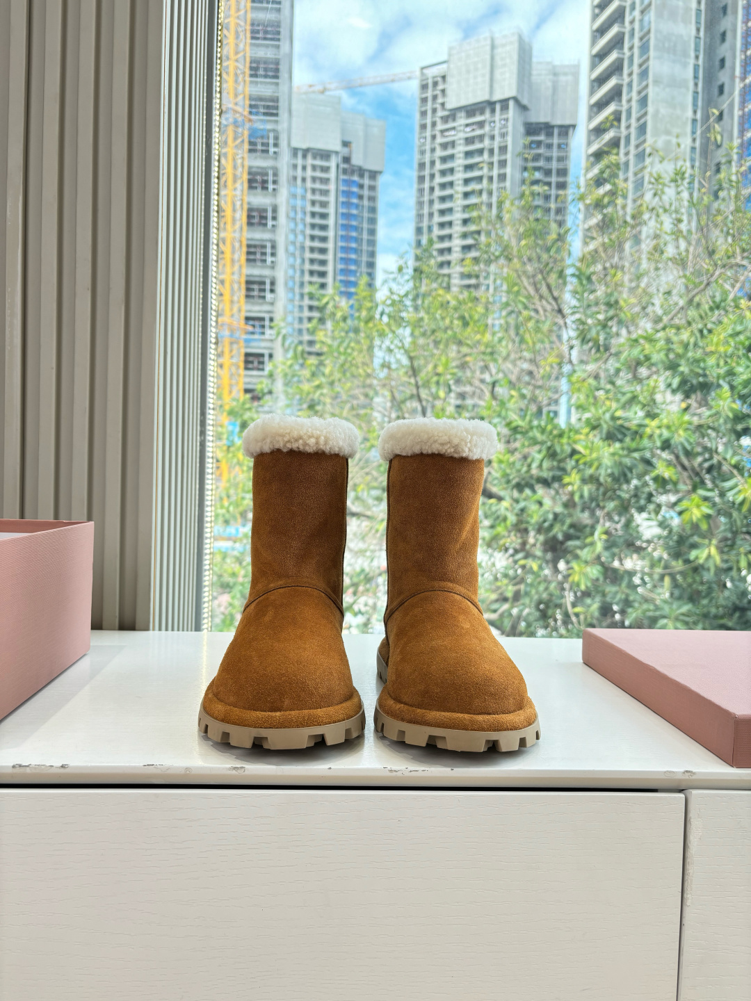 miumiu 미우미우 퍼 부츠 신발