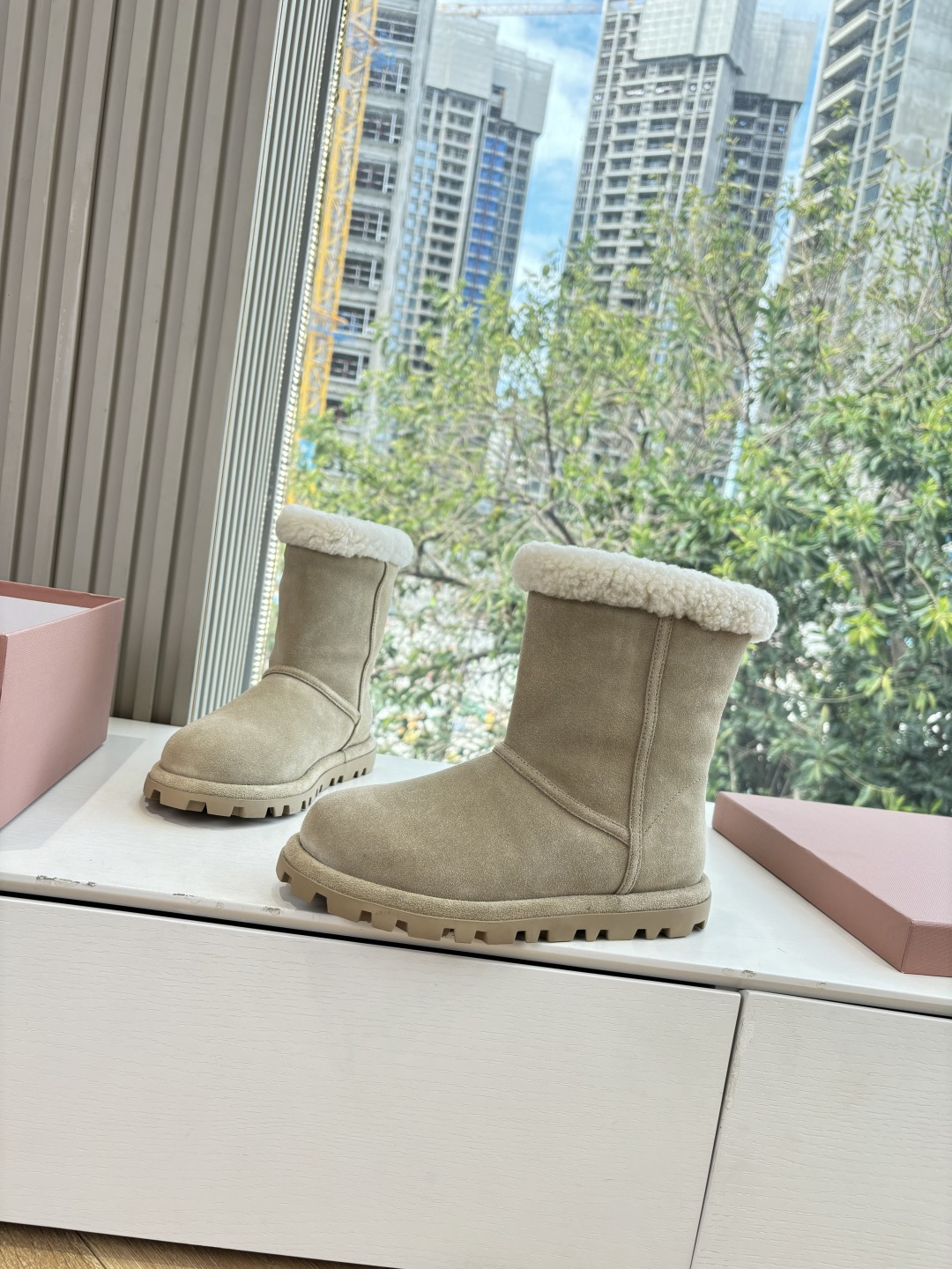 miumiu 미우미우 퍼 부츠 신발