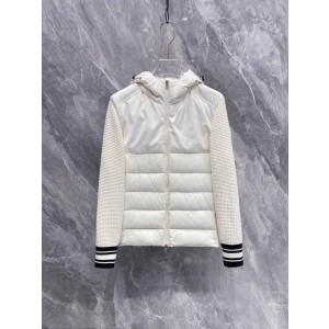 Moncler 몽클레어 몽클레르 니트 후드 배색 다운 자켓 점퍼 의류