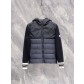 Moncler 몽클레어 몽클레르 니트 후드 배색 다운 자켓 점퍼 의류
