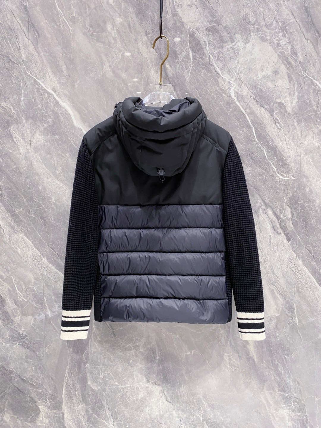 Moncler 몽클레어 몽클레르 니트 후드 배색 다운 자켓 점퍼 의류