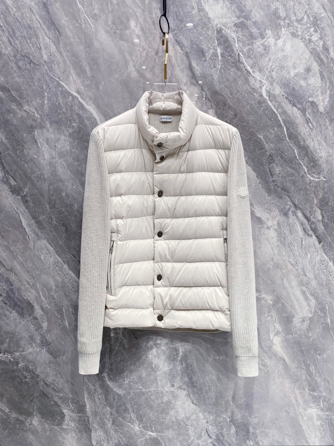 Moncler 몽클레어 몽클레르 니트 배색 다운 자켓 재킷 의류