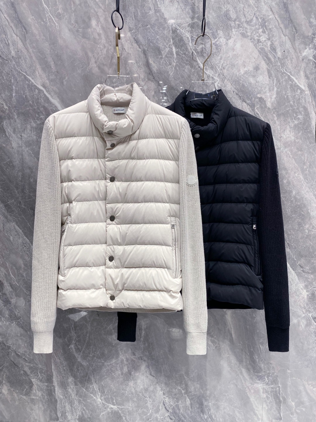 Moncler 몽클레어 몽클레르 니트 배색 다운 자켓 재킷 의류