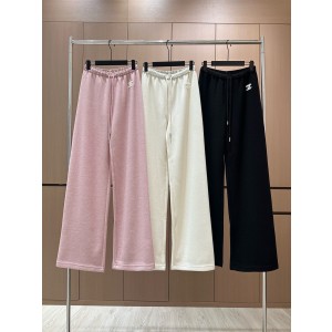 Chanel 샤넬 플록 자수 조거팬츠 바지 의류