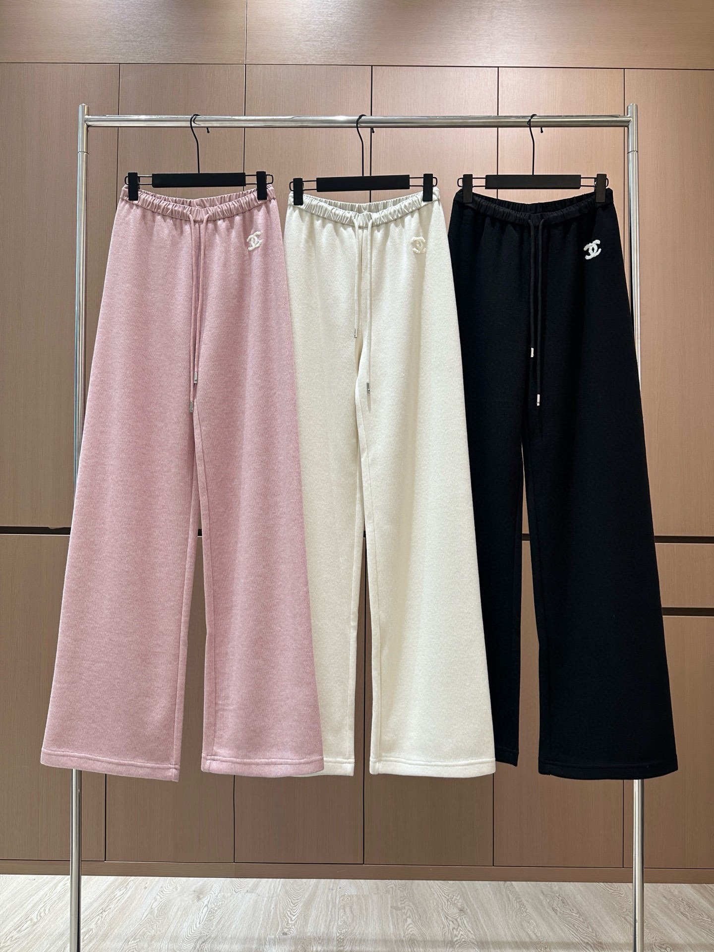 Chanel 샤넬 플록 자수 조거팬츠 바지 의류