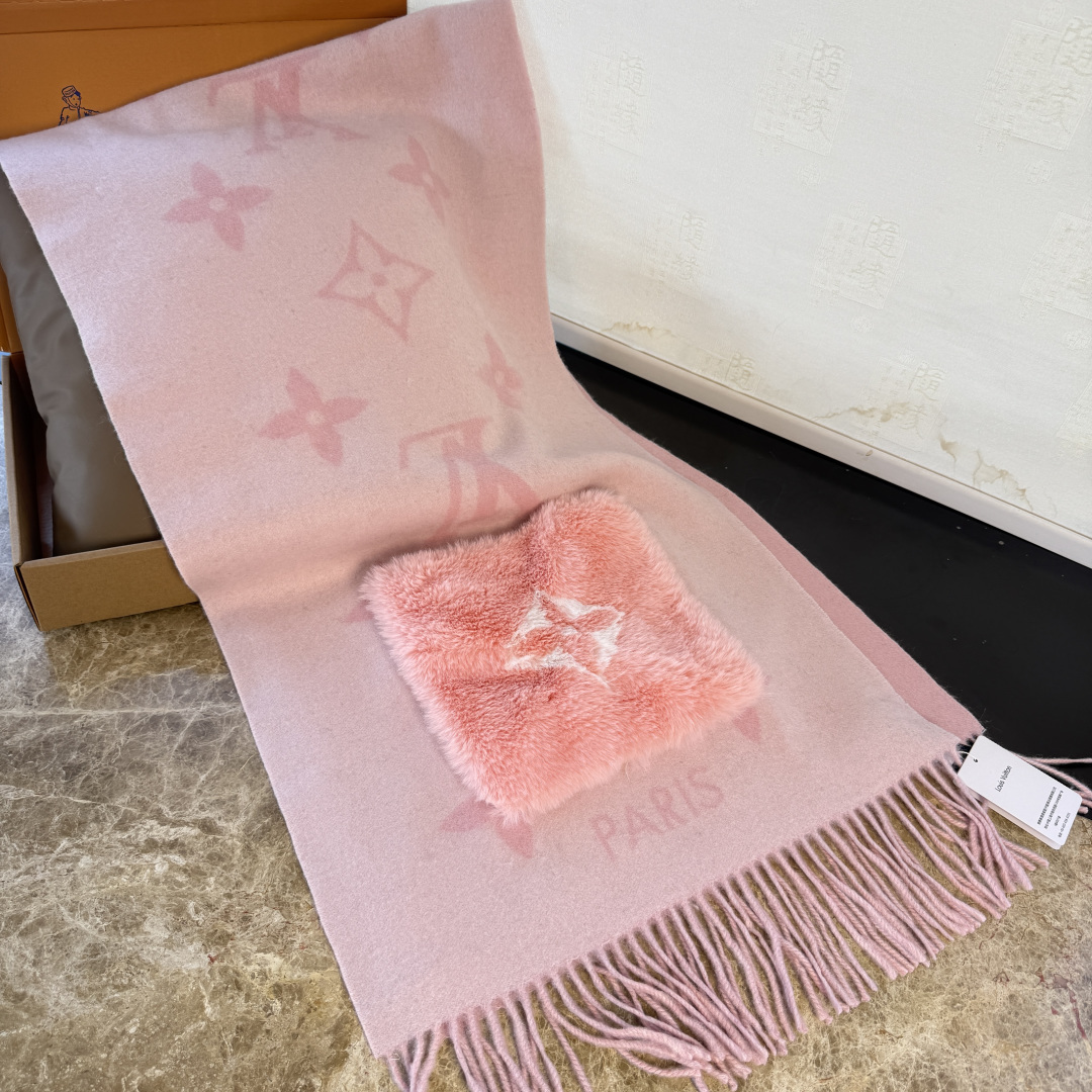 LV 루이비통 클래식 포켓 캐시미어 목도리 머플러/숄