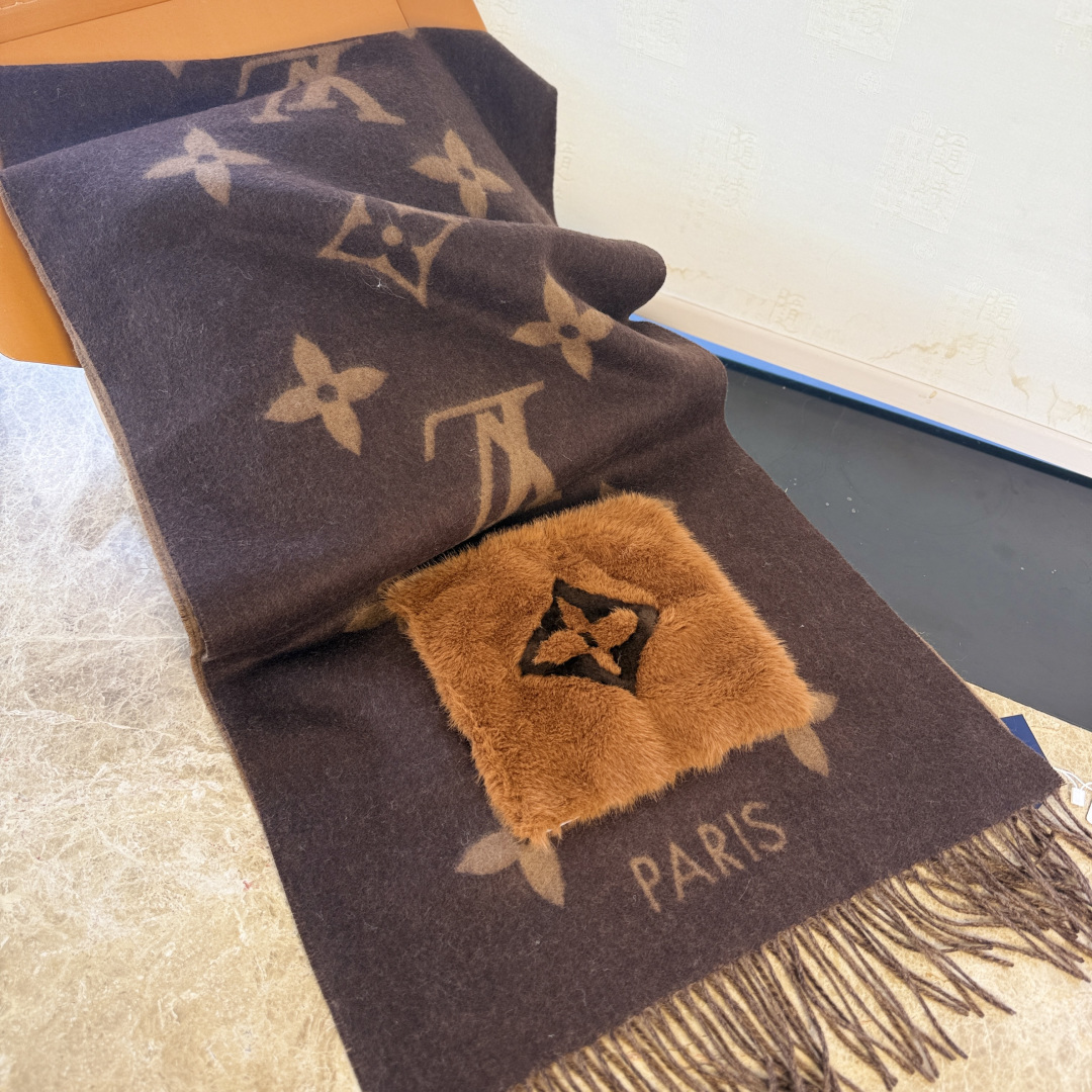 LV 루이비통 클래식 포켓 캐시미어 목도리 머플러/숄