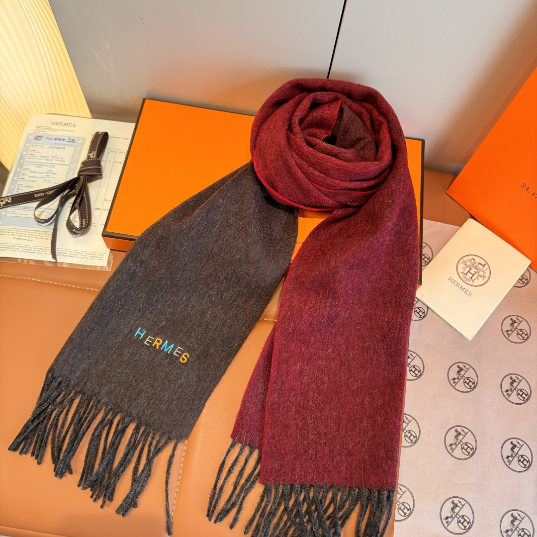 Hermes 에르메스 여성 캐시미어 머플러 목도리